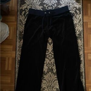 New York & Company Black Velvet Sweatpants